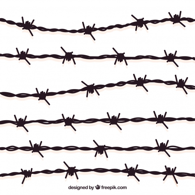 626x626 Silhouette Barbed Wire Pack Vector Free Download