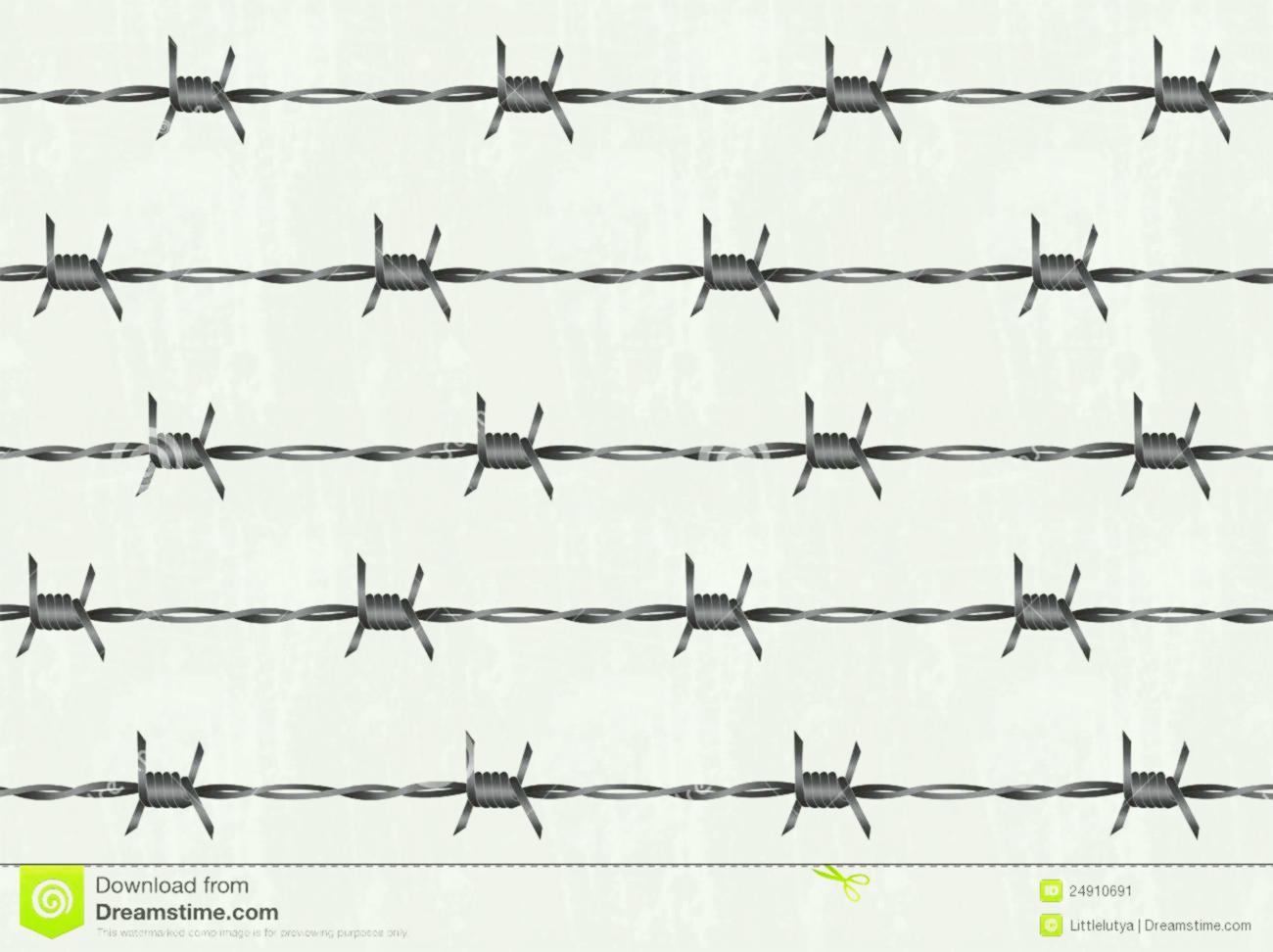 1300x972 Stock Illustration Barbed Wire Vector Silhouette Vector