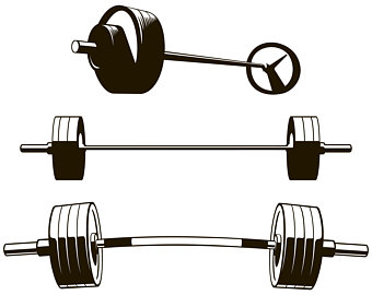 340x270 Barbell Clip Art Etsy