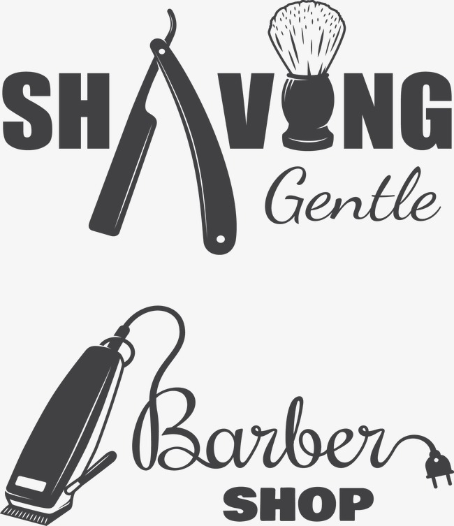650x753 Creative Barber Shop Logo, Creative, Vector, Barbershop Png And