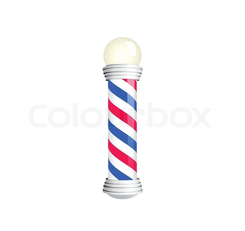 800x754 Barber Pole. Vector Illustration Stock Vector Colourbox