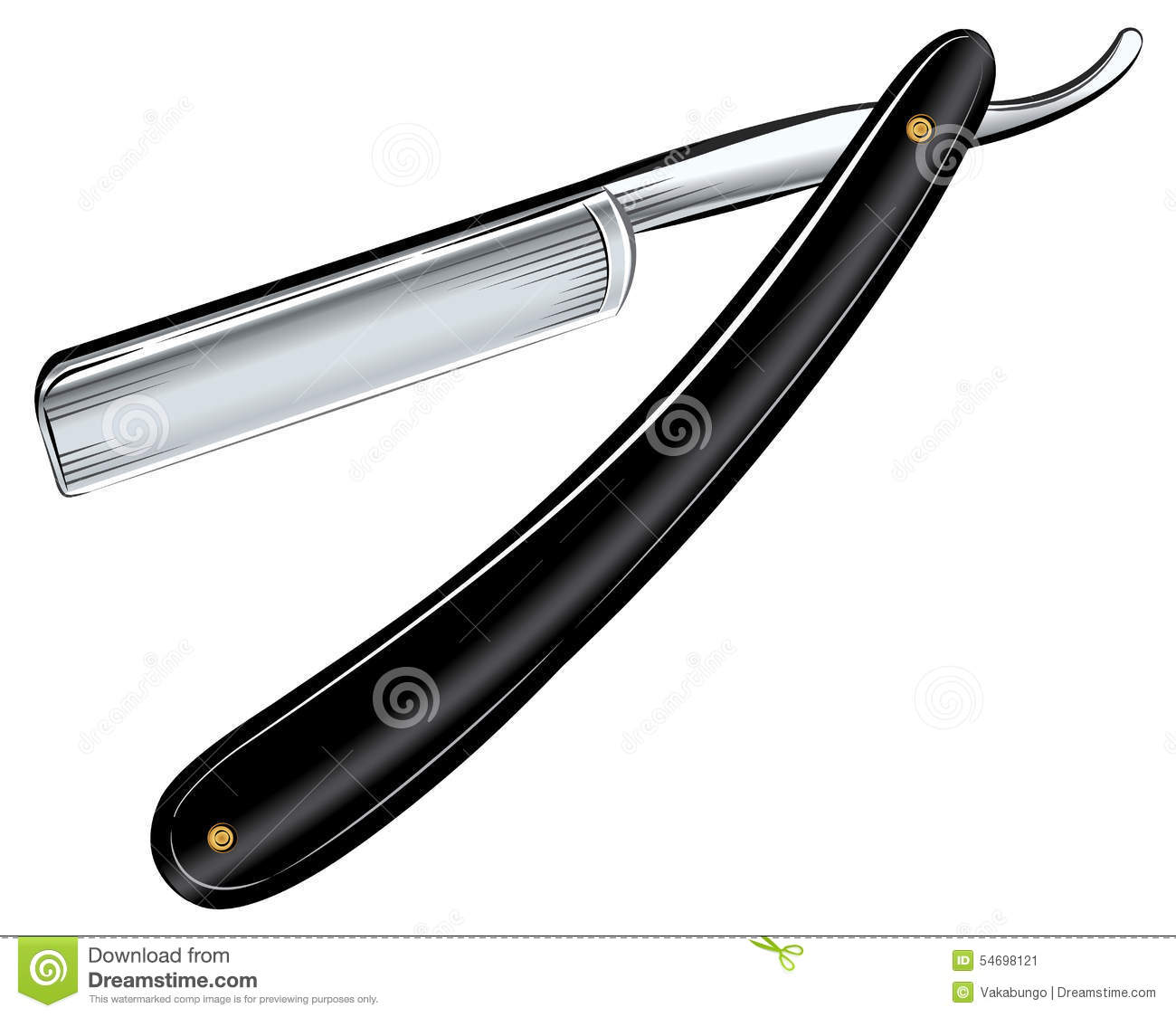 1300x1124 Vintage Straight Razor Clipart