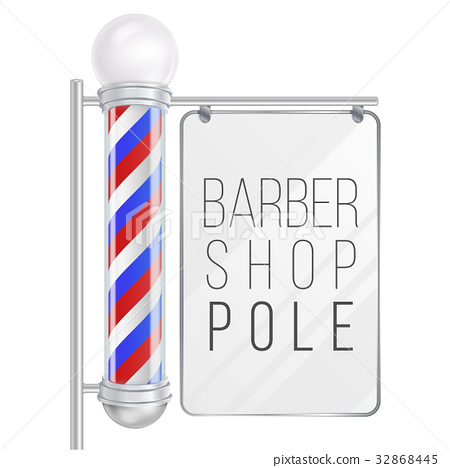 450x468 Barber Shop Pole Vector. Good For Design, Branding