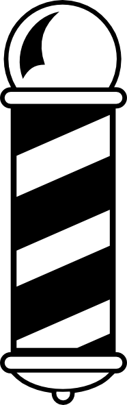 186x591 Barber Shop Pole Clip Art Free Vector 4vector