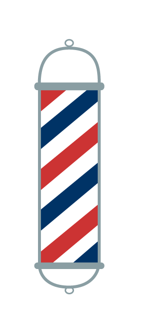 306x660 Collection Of Barber Pole Clipart Vector High Quality, Free