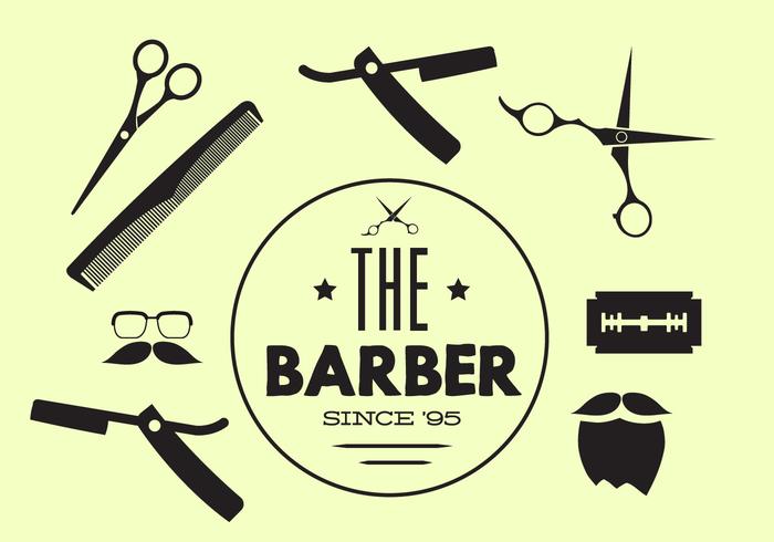 700x490 Vector Collection Of Barber Tools