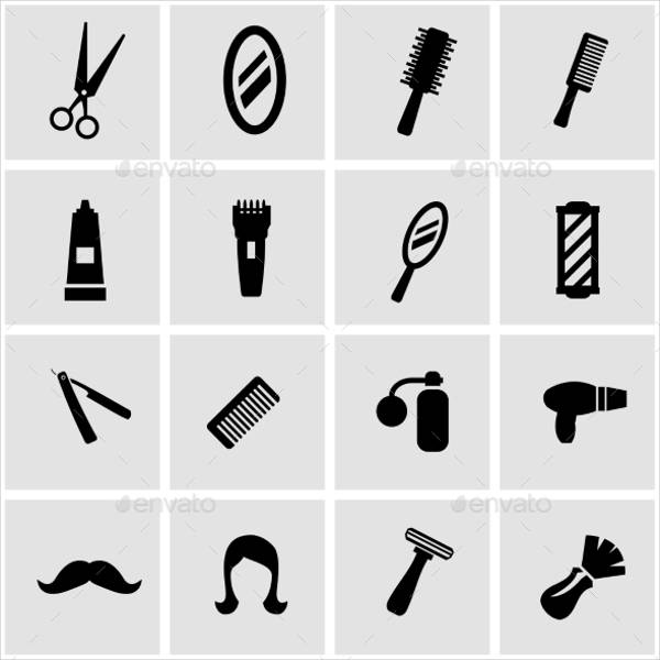 600x600 Barber Icons
