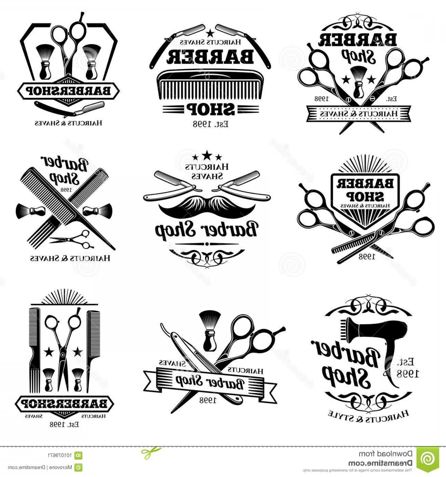 1560x1668 Vintage Barber Shop Vector Lazttweet