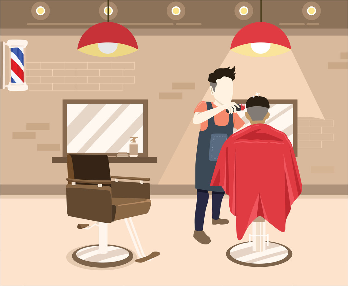 1136x936 At The Barbershop Vector Vector Art Amp Graphics