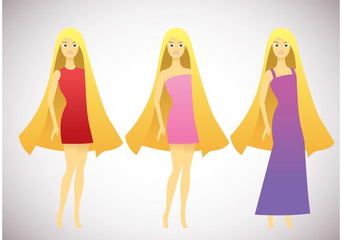 700x490 Barbie Vector Pack