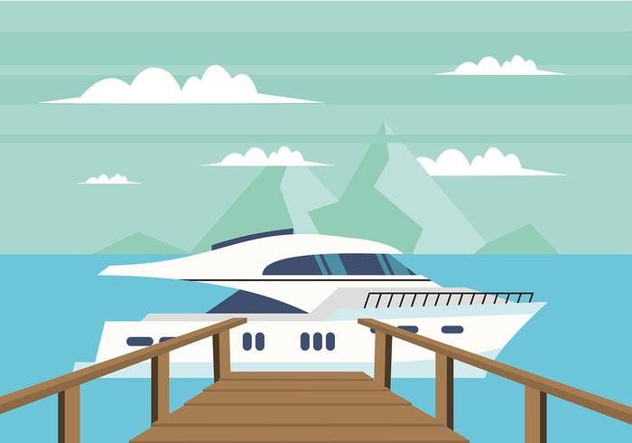 700x490 Boardwalk To A Boat Free Vector