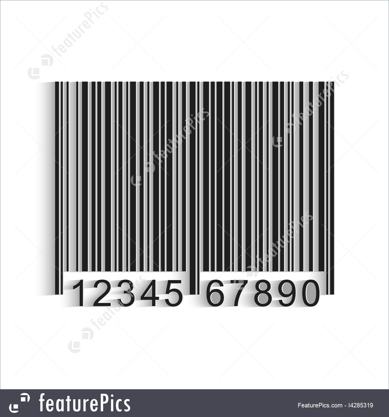 1300x1392 Barcode, Vector