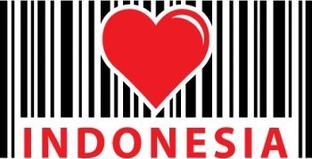 350x178 Love Indonesia Barcode Vector Barcode Vector Ai Adobe Illustrator