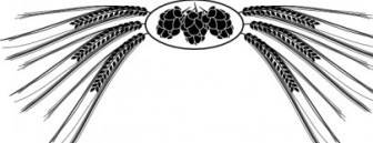 336x129 Vector Hops And Barley Vector Clip Art