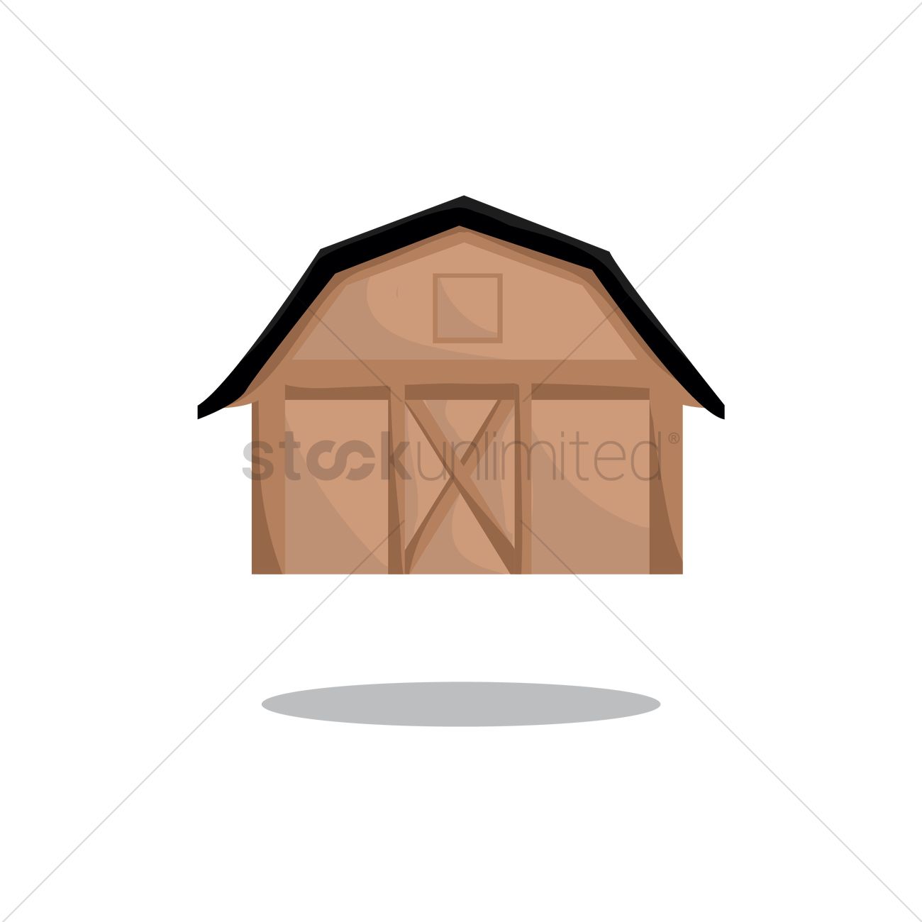1300x1300 Barn Vector Image