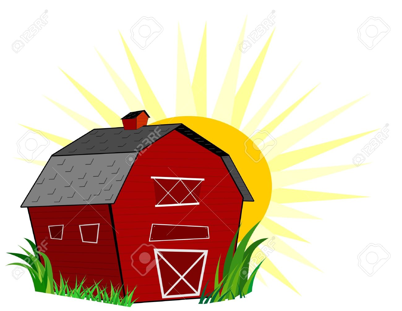1300x1007 Barn Clipart Vector