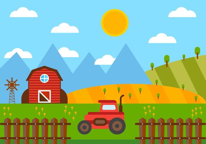 700x490 Free Beautiful Red Barn Vector