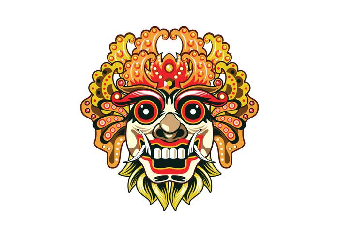 700x490 Detailed Barong Mask Vector