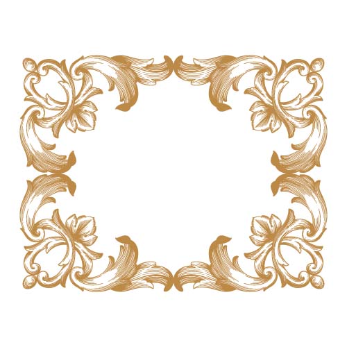 500x500 Classical Baroque Style Frame Vector Design 04 Free Download