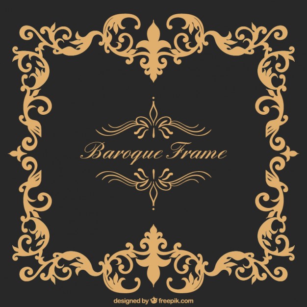 626x626 Baroque Frame Vector Free Download