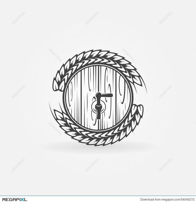 800x830 Beer Barrel Vector Logo Illustration 54040272