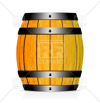 388x400 Wooden Wine Barrel Vector Image Vector Artwork Of Objects