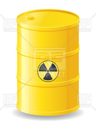 311x400 Yellow Barrel Of Radioactive Waste Vector Image Vector Artwork