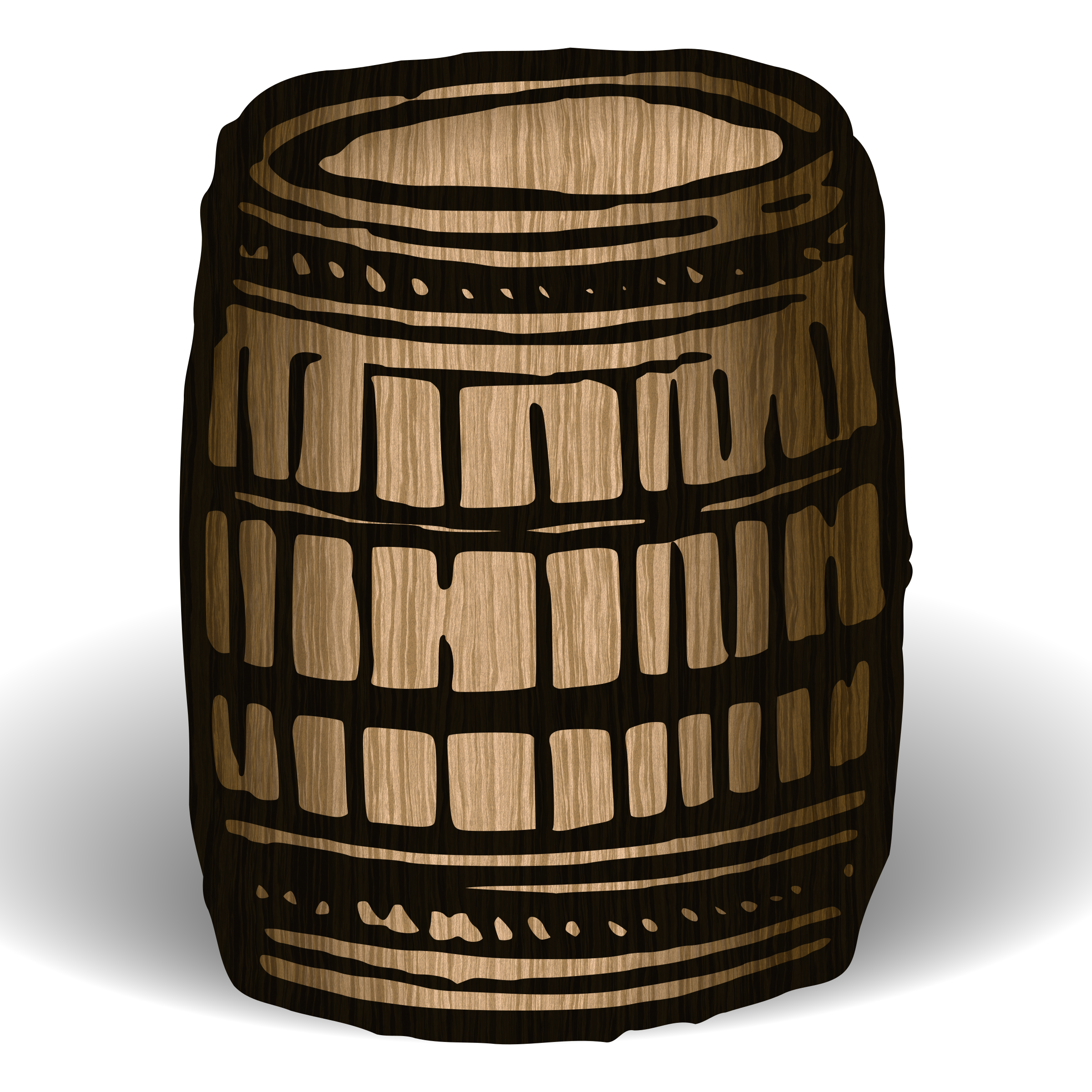 2400x2400 Barrel Vector Clipart Image