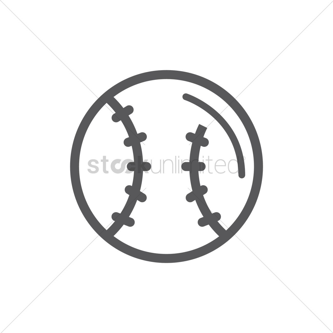 1300x1300 Baseball Ball Vector Image