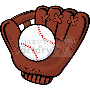300x300 Royalty Free Royalty Free Rf Clipart Illustration Baseball Glove