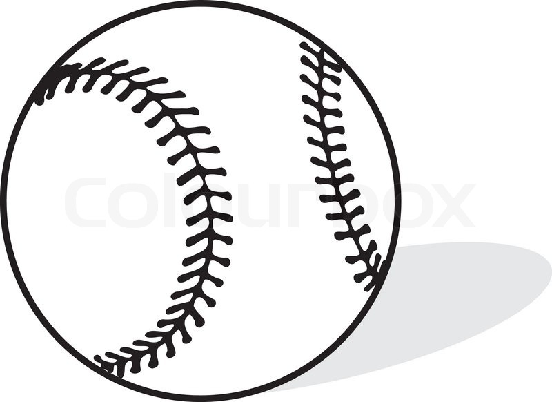 800x582 Baseball Vector