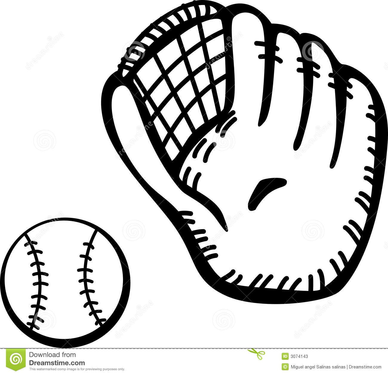1300x1255 Baseball Clipart Black And White Glove Ball Vector Illustration