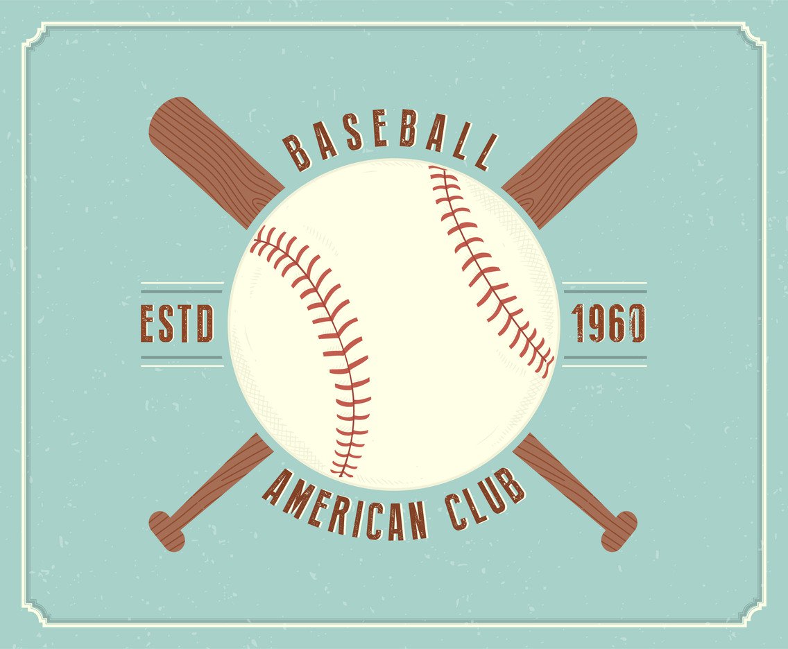 1136x936 Vintage Baseball Vector Emblem Vector Art Amp Graphics