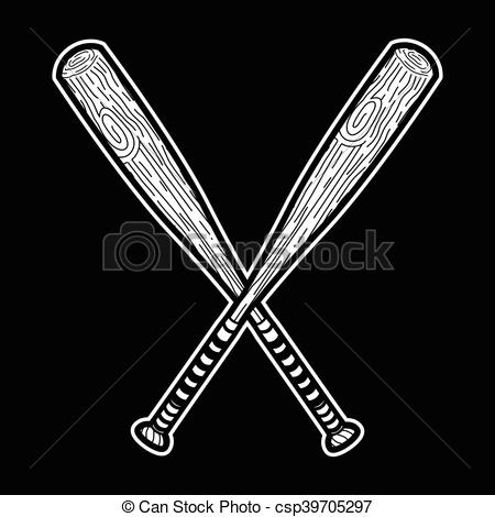 450x470 Baseball Bat Vector.