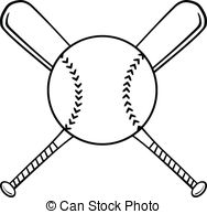 188x194 Crossed Bats Clipart Baseball Bat Vector Pencil And In Color