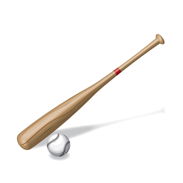 600x600 How To Create A Vector Baseball Bat And Ball