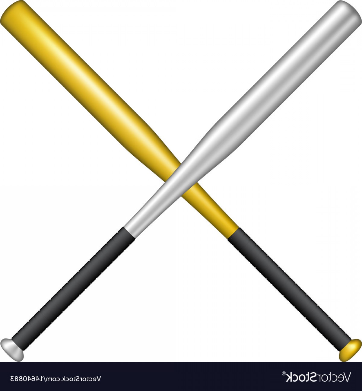 1200x1296 Two Crossed Baseball Bats Vector Sohadacouri