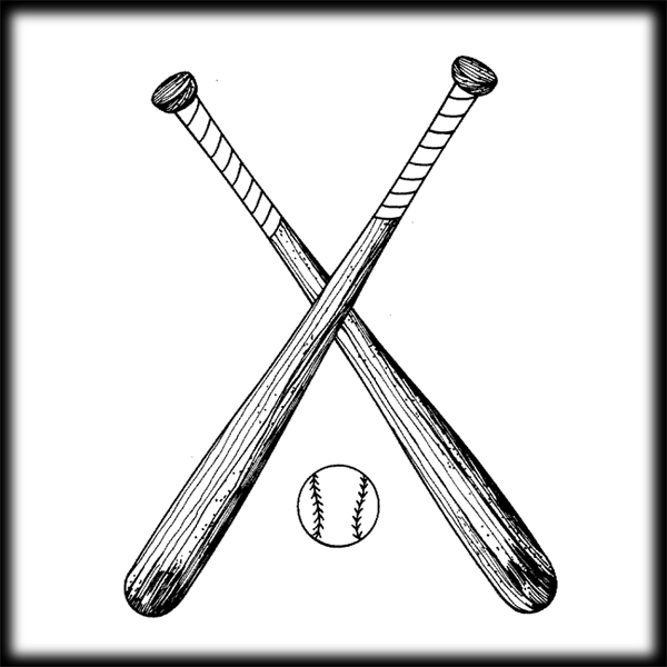 600x600 Baseball Bat Clipart Vector