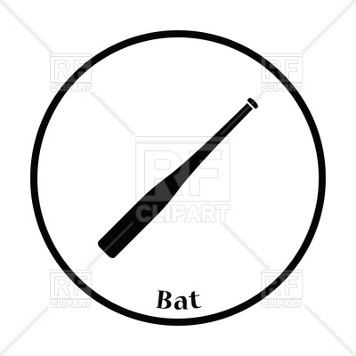 400x400 Baseball Bat Icon Vector Image Vector Artwork Of Sport And