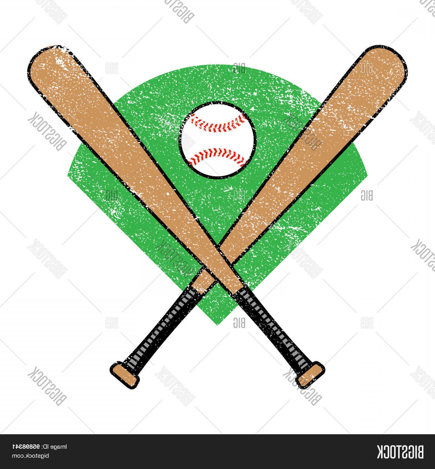 1800x1944 Stock Vector Baseball Bat And Ball Arenawp
