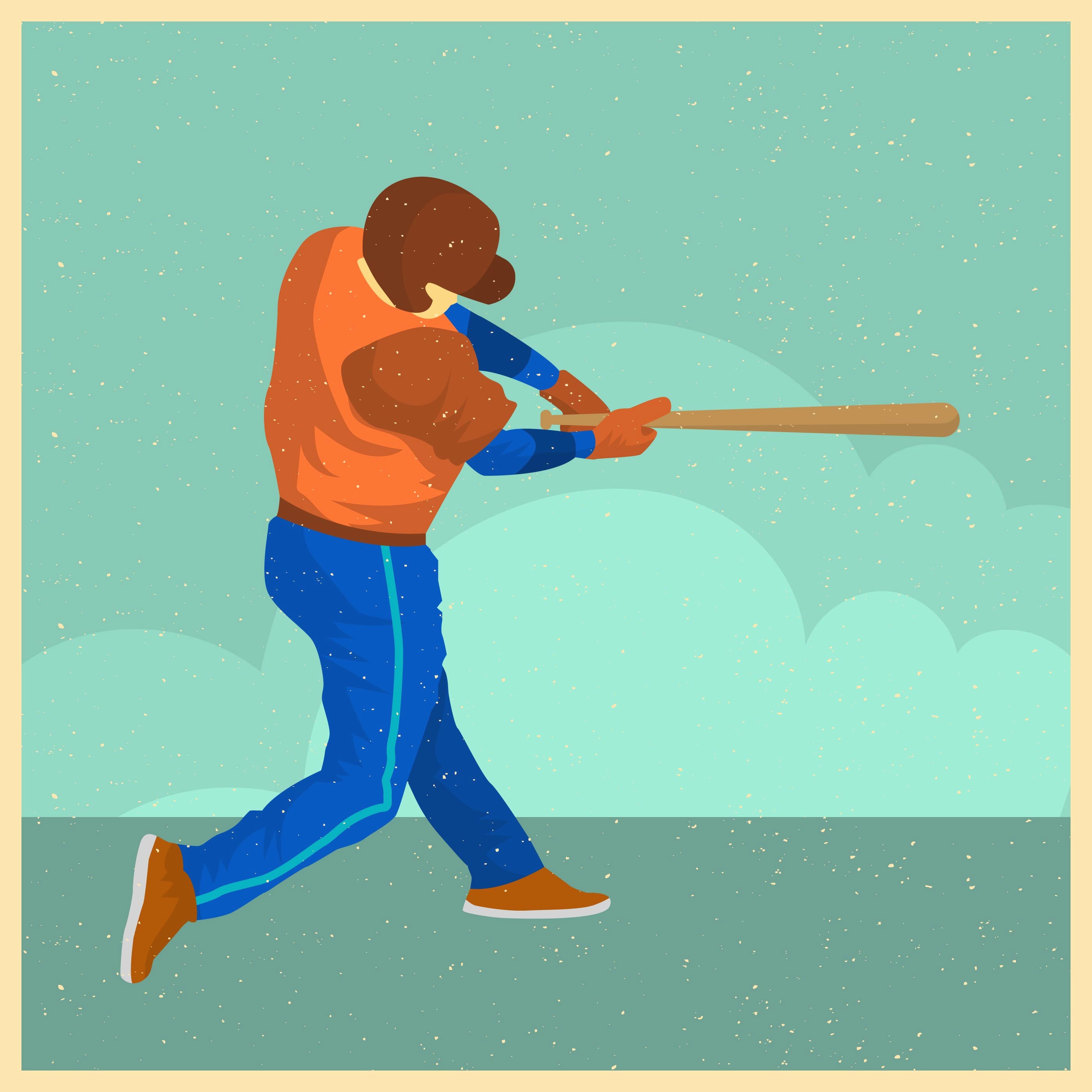 2800x2800 Baseball Bat Vector New Softball Free Vector Art 469 Free