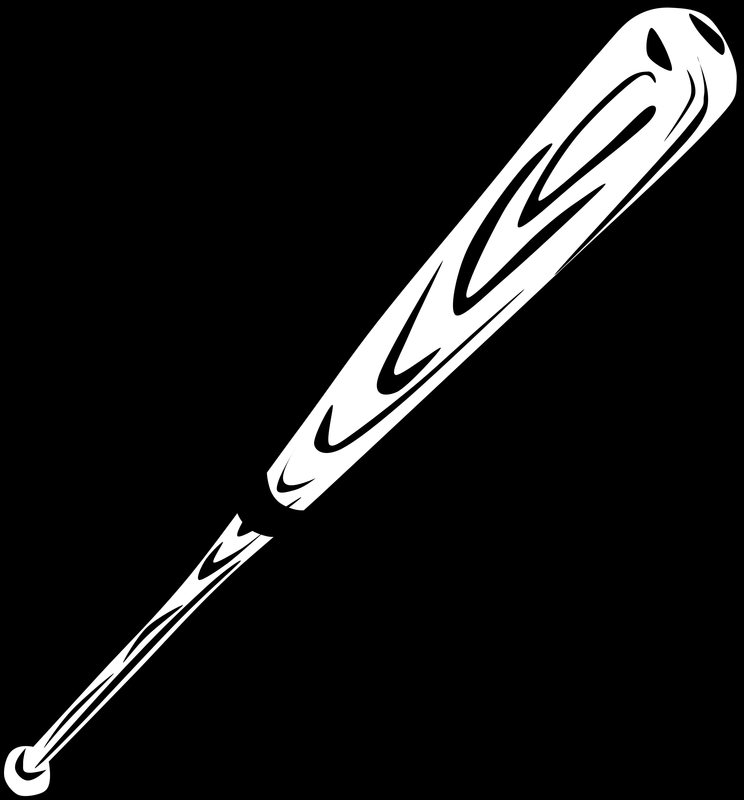 744x800 Baseball Bat Vector Graphic Image
