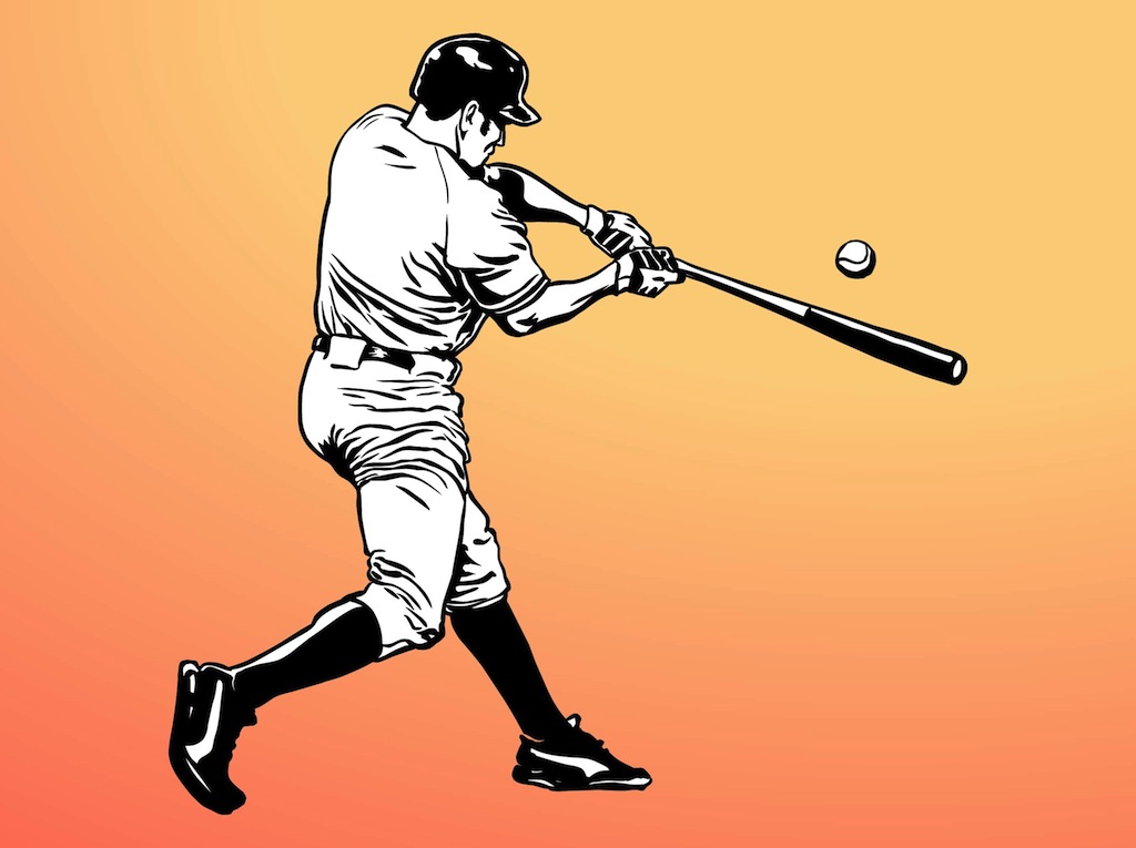 1024x765 Batter Vector Vector Art Amp Graphics