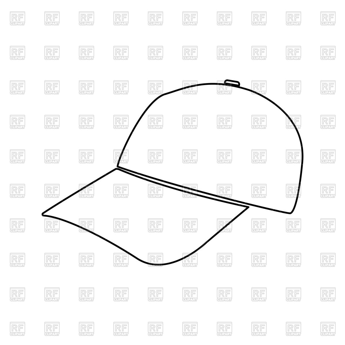 1200x1200 Baseball Cap Outline Icon Vector Image Vector Artwork Of Signs