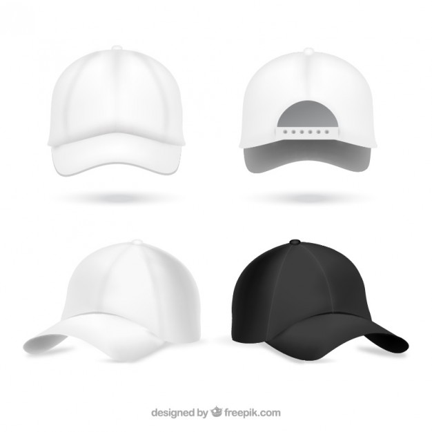 626x626 Realistic Baseball Caps Vector Free Download