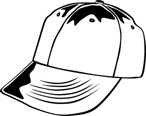 500x396 White Baseball Cap Vector Image Public Domain Vectors