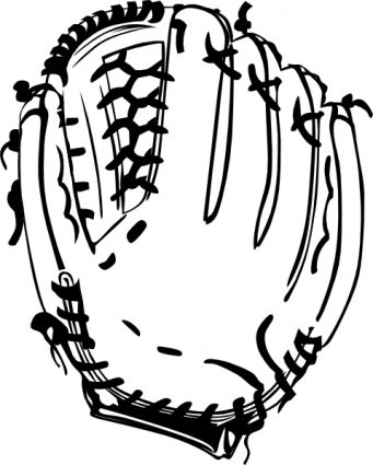 341x425 Free Baseball Glove (B And W) Psd Files, Vectors Amp Graphics