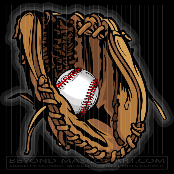 600x600 Baseball Glove Vector Graphic Vector Baseball Image