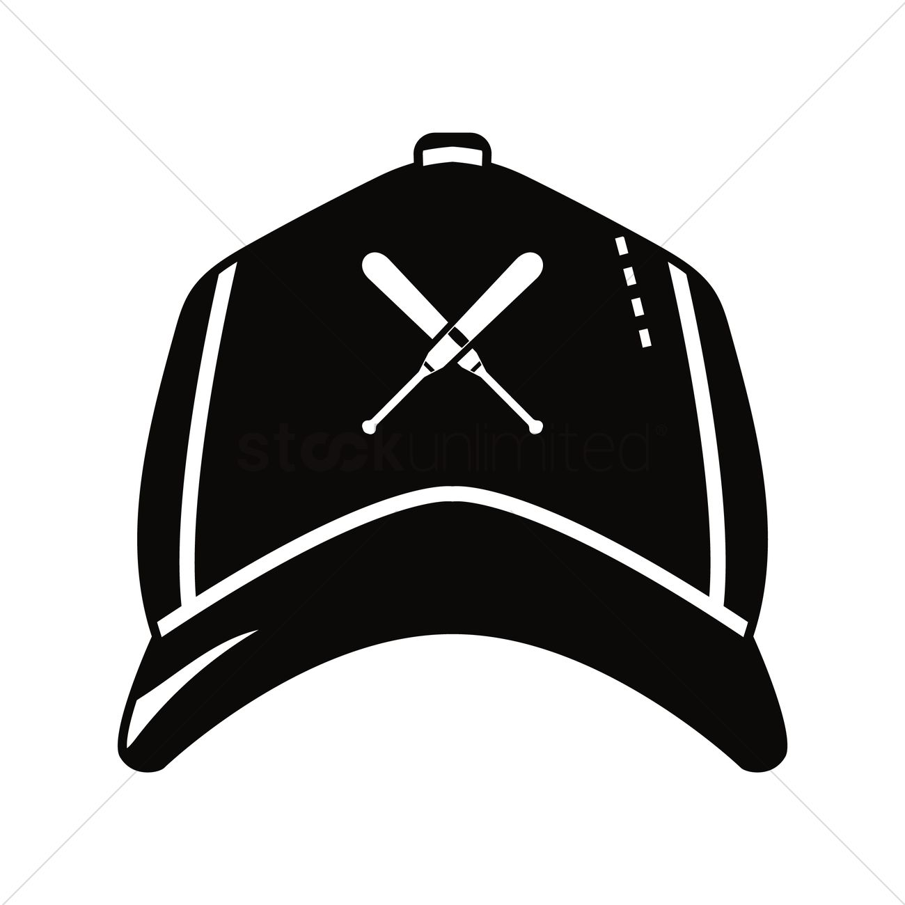 1300x1300 Baseball Cap Vector Image