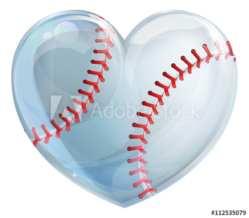 500x438 Heart Shaped Baseball